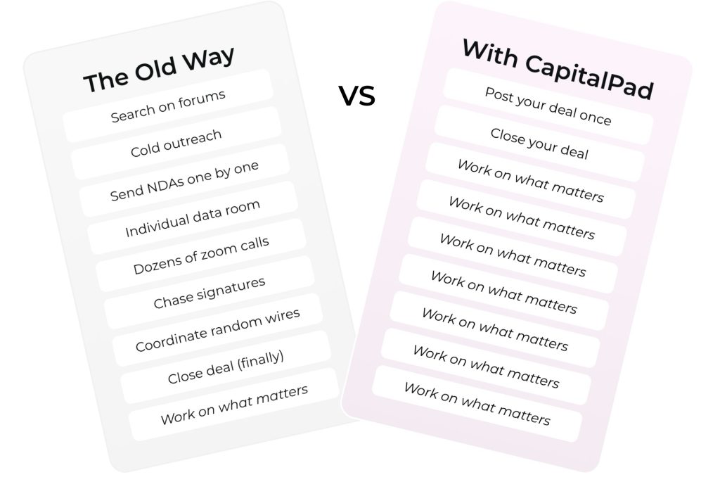 Raise capital for search fund deals