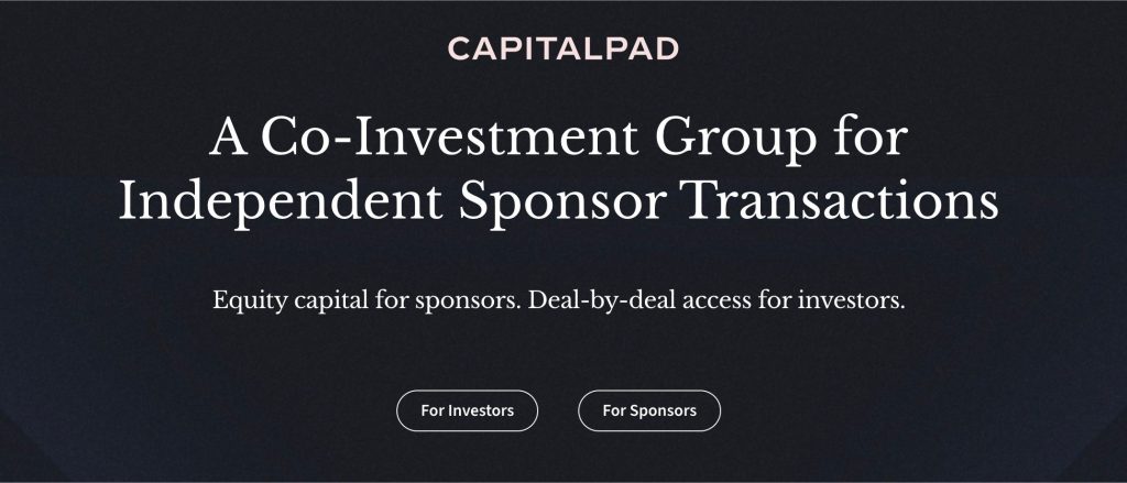 An independent sponsor equity investor and provider A view of the Co-Investment Group for Independent Sponsored Transactions
