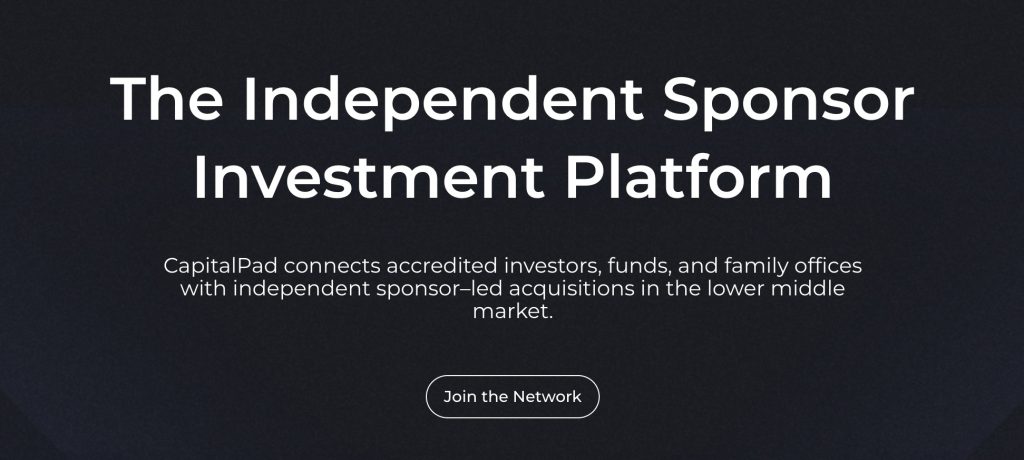 independent sponsor investing network